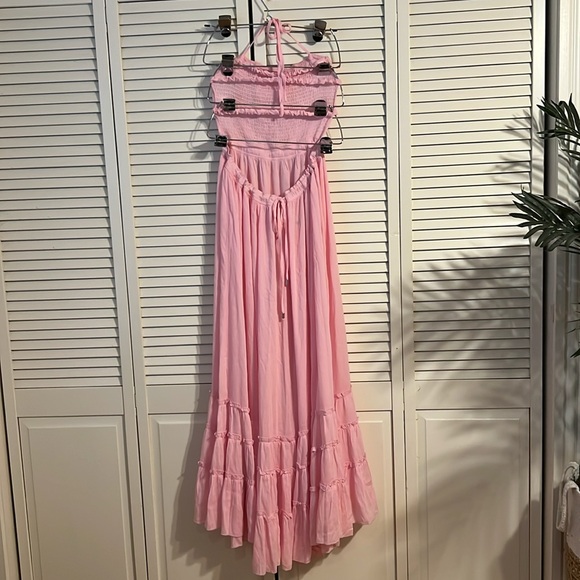 R.Vivimos Womens Summer Boho Sexy Backless Long Dresses size Small - Picture 6 of 11